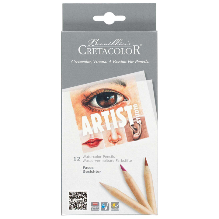 Artist Studio Akvarellpennor Faces 12-pack i gruppen Pennor / Konstnärspennor / Akvarellpennor hos Pen Store (130578)