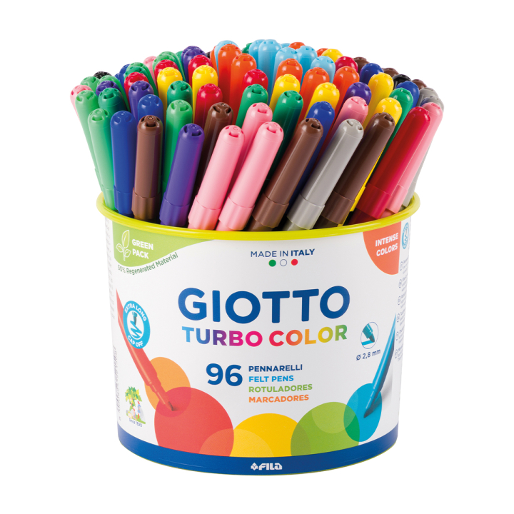 Läs mer om Giotto Turbo Color Tuschpennor 96-pack
