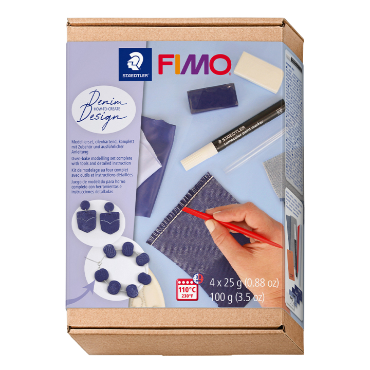 Läs mer om Staedtler FIMO Soft kit Jeans Effect