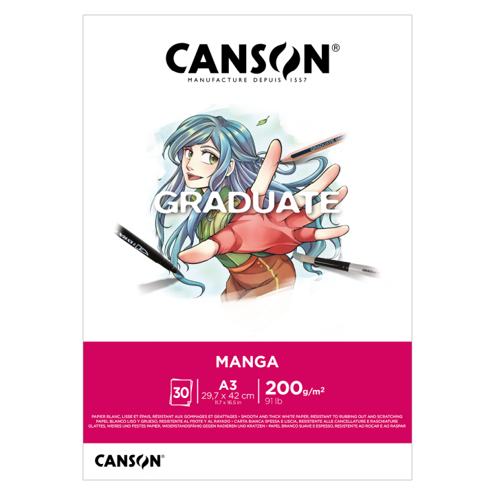 Läs mer om Canson Graduate Manga Pad A3 200g
