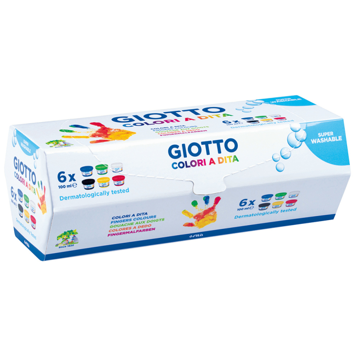 Läs mer om Giotto Dita Fingerfärg 6x100 ml