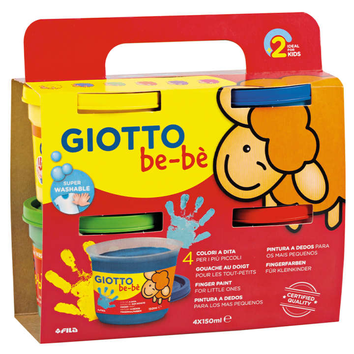 Läs mer om Giotto Be-bè Fingerfärg 4x150 ml