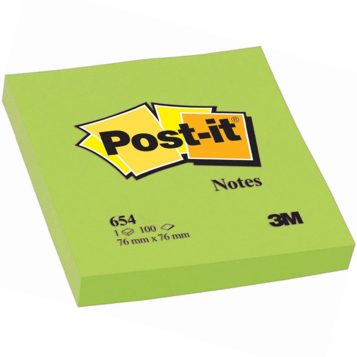 Post-it 76x76 Neon-grön i gruppen Papper & Block / Skriva och anteckna / Post-it och notisblock hos Pen Store (130678)