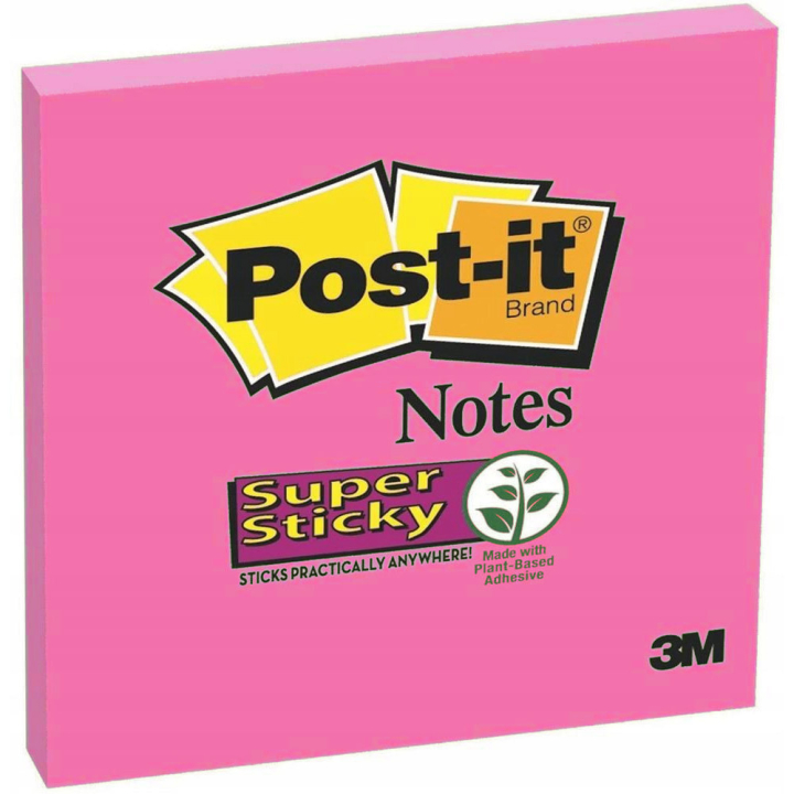 Post-it Super Sticky 76x76 Fuchsia i gruppen Papper & Block / Skriva och anteckna / Post-it och notisblock hos Pen Store (130680)