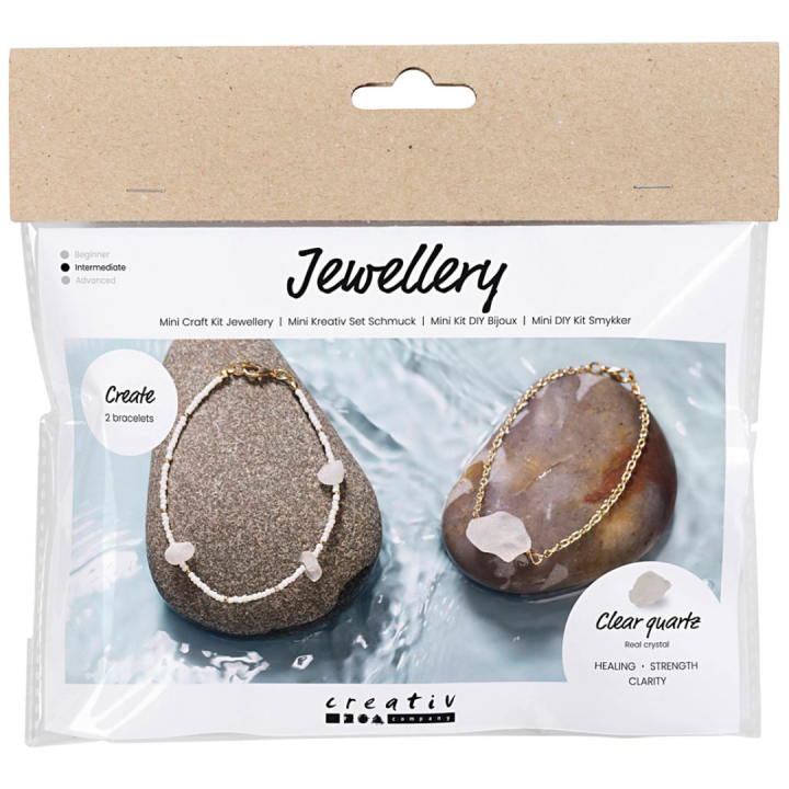 Mini DIY-kit Smycken Bergkristall i gruppen Kids / Barnpyssel och kreativitet / Smycken och pärlor / DIY-kit hos Pen Store (130692)
