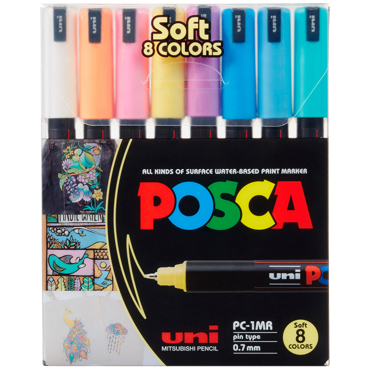 Läs mer om Posca PC-1MR Soft Colours 8-set