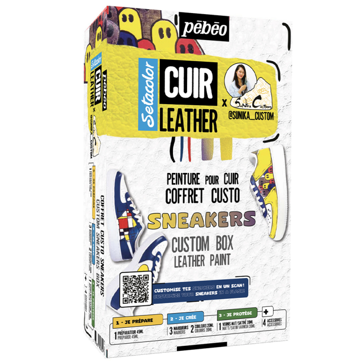 Pébéo Setacolor Leather Sneaker Custom Kit