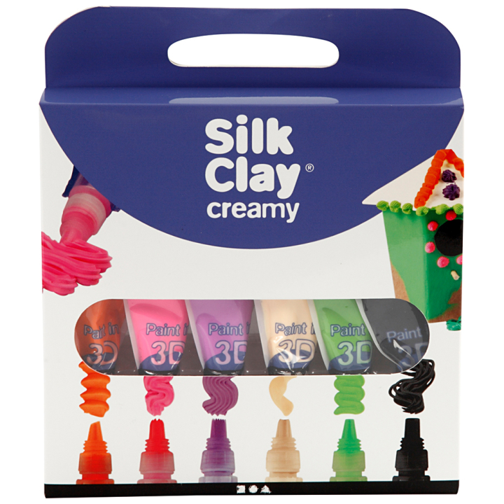 Läs mer om Colortime Silk Clay Creamy 6x35ml Set 2