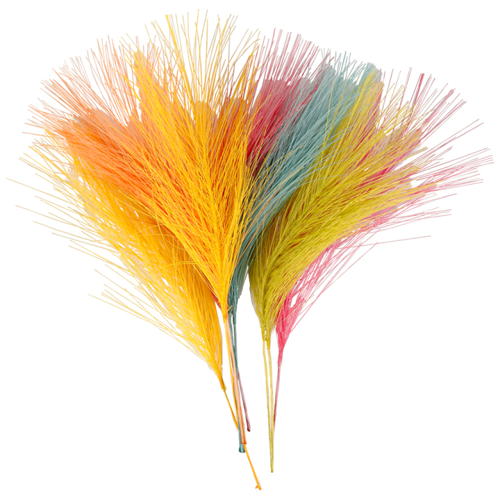 Läs mer om Colortime Konstgjorda fjädrar 10-pack Färgmix