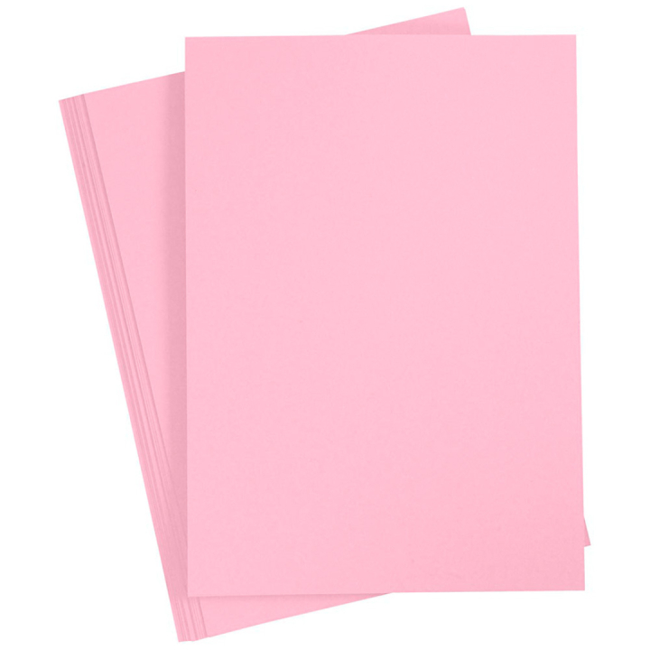Färgat papper Ljusrosa A4 180g 20 ark i gruppen Kids / Barnpyssel och kreativitet / Pysselpapper och ritblock / Färgat papper för barn hos Pen Store (130804)