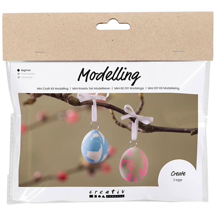 Mini DIY-kit Modellera Marmorerade ägg i gruppen Skapande & Hobby / Högtider och säsong / Påskpyssel hos Pen Store (130812)