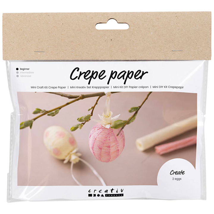 Mini DIY-kit Ägg i crepepapper i gruppen Skapande & Hobby / Högtider och säsong / Påskpyssel hos Pen Store (130813)