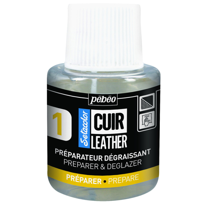 Setacolor Cuir Leather Preparer Deglazer 110ml i gruppen Skapande & Hobby / Färger / Läderfärg hos Pen Store (130862)