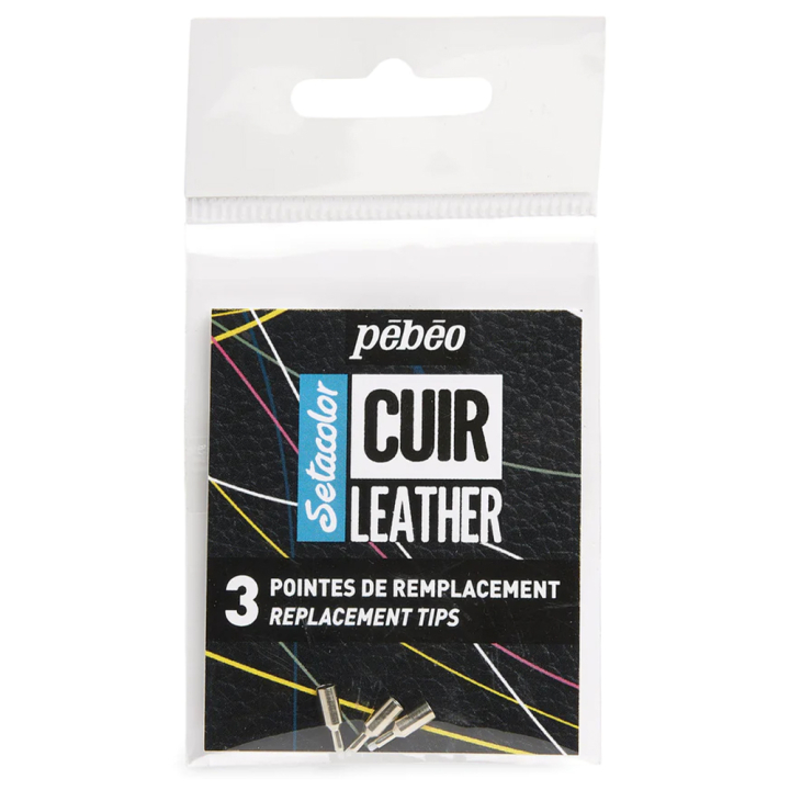 Läs mer om Pébéo Setacolor Cuir Leather Marker Extraspetsar 3-pack