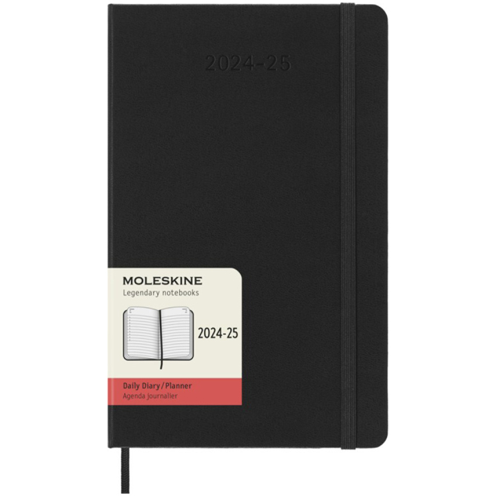 Kalender 18M Daily Hard Cover Large Black i gruppen Papper & Block / Kalendrar och almanackor / 18-månaderskalendrar hos Pen Store (130888)