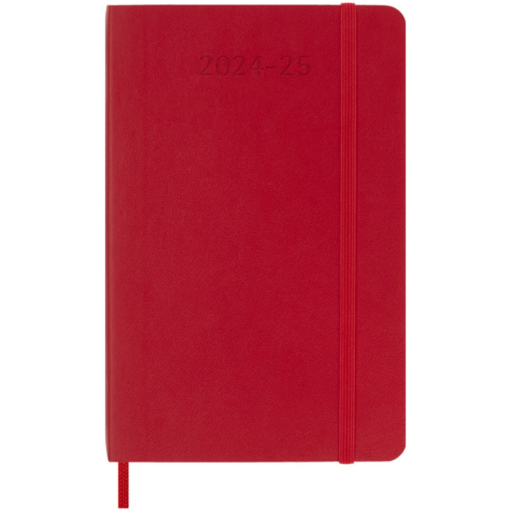 Kalender 18M WeekNote Soft Cover Pocket Red i gruppen Papper & Block / Kalendrar och almanackor / 18-månaderskalendrar hos Pen Store (130893)