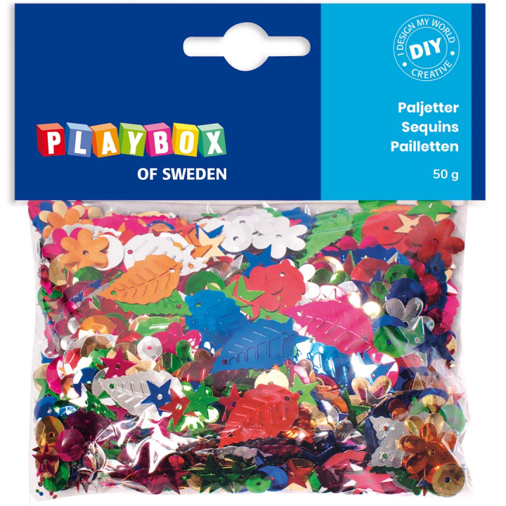 Paljettmix 50 g i gruppen Kids / Barnpyssel och kreativitet / Glitter och paljetter  hos Pen Store (131288)