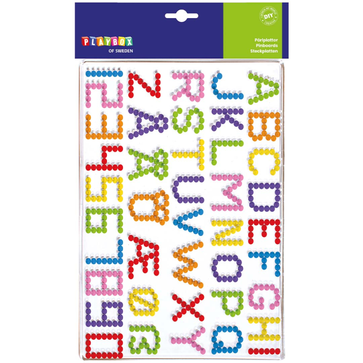 Läs mer om Playbox Pärlplattor bokstäver & siffror
