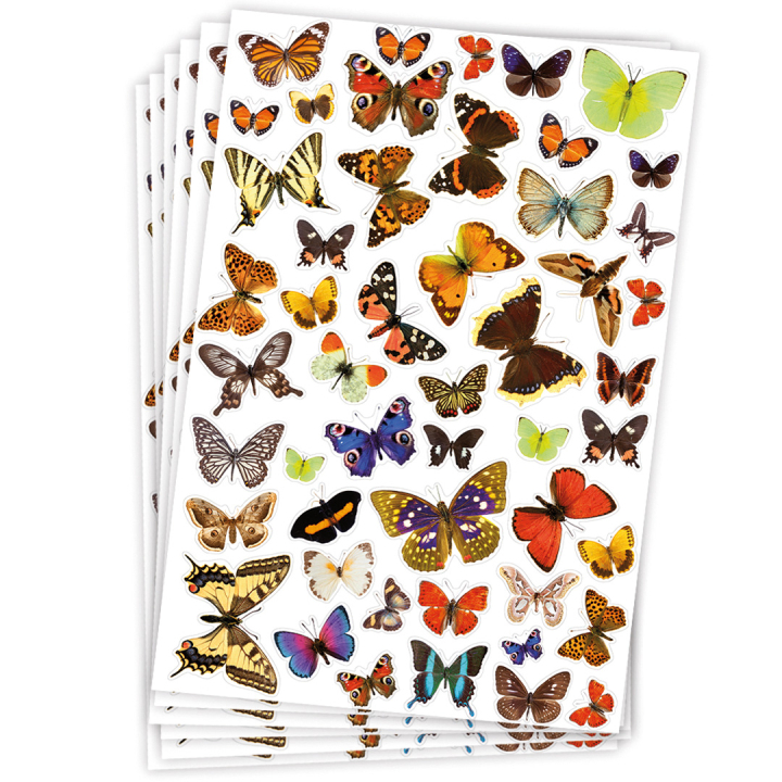 Stickers fjärilar 6 ark i gruppen Kids / Barnpyssel och kreativitet / Stickers hos Pen Store (131325)