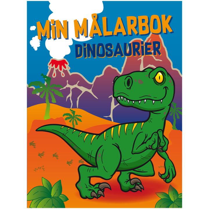 Läs mer om Books Min målarbok Dinosaurier
