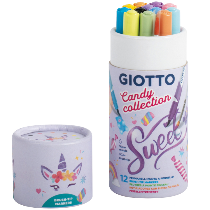 Candy Collection Turbo Soft Penselpenna 12-set (5 år+) i gruppen Kids / Barnpennor / Färgpennor för barn hos Pen Store (131401)