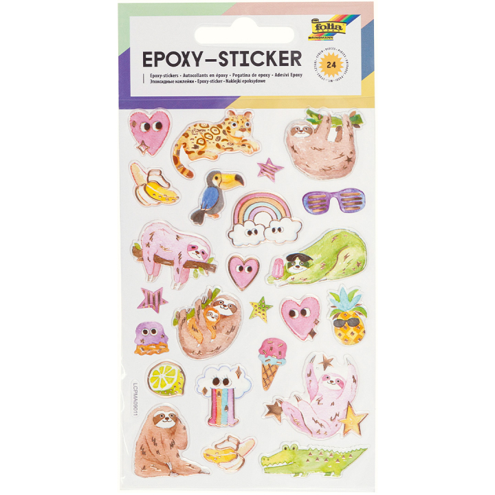 Epoxy stickers Sommar 1 Ark i gruppen Kids / Barnpyssel och kreativitet / Stickers hos Pen Store (131541)
