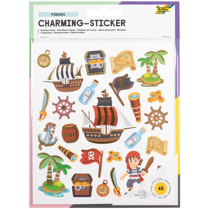 Stickers Pirater 2 Ark i gruppen Kids / Barnpyssel och kreativitet / Stickers hos Pen Store (131546)