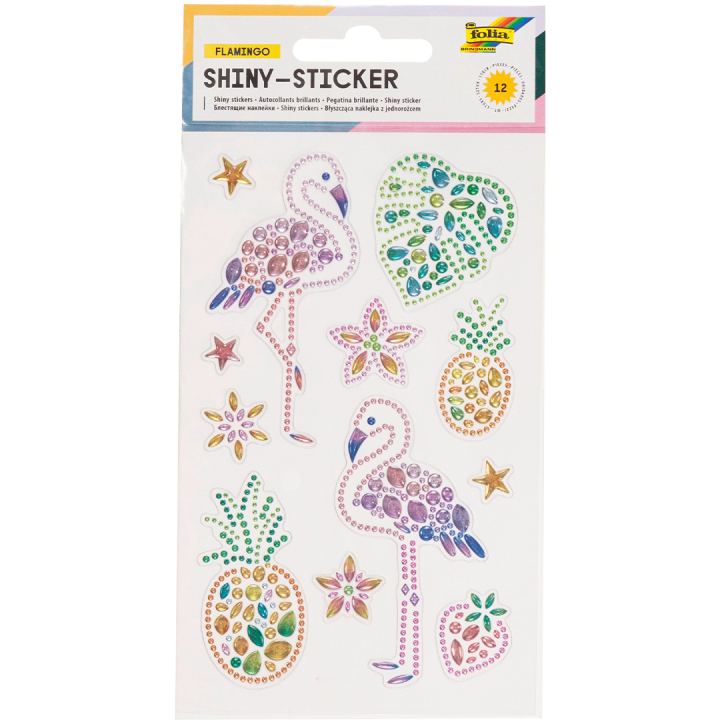 Diamond stickers Flamingo 1 Ark i gruppen Kids / Barnpyssel och kreativitet / Stickers hos Pen Store (131551)