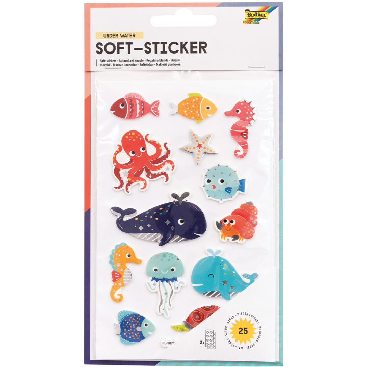 Soft sticker Havet 2 Ark i gruppen Kids / Barnpyssel och kreativitet / Stickers hos Pen Store (131559)