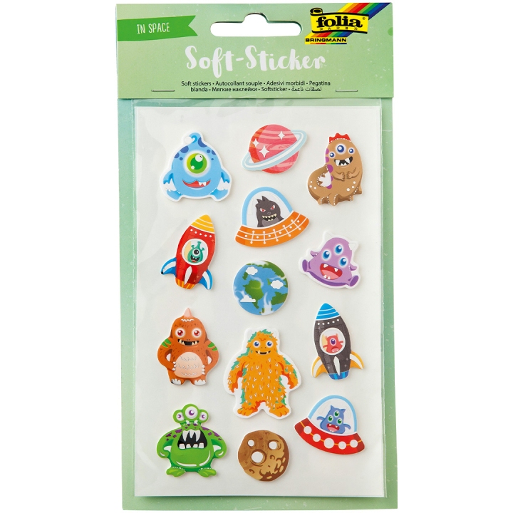 Soft sticker Rymden 2 Ark i gruppen Kids / Barnpyssel och kreativitet / Stickers hos Pen Store (131560)
