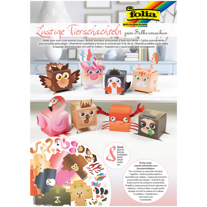 DIY-box I Djur 8-pack i gruppen Kids / Barnpyssel och kreativitet / Barnkalas hos Pen Store (131569)