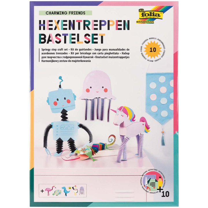 DIY-kit Friends 10-pack i gruppen Kids / Barnpyssel och kreativitet / Pysselpapper och ritblock hos Pen Store (131570)