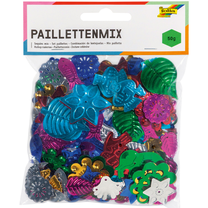 Paljettmix 50 g i gruppen Kids / Barnpyssel och kreativitet / Glitter och paljetter  hos Pen Store (131588)