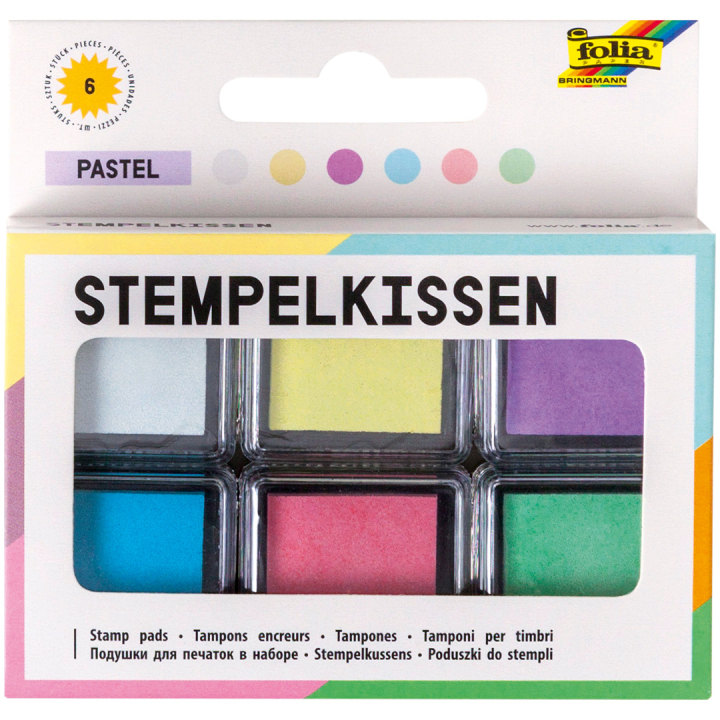 Stämpeldyna Pastell 6-pack i gruppen Skapande & Hobby / Hobbytillbehör / Stämplar hos Pen Store (131604)