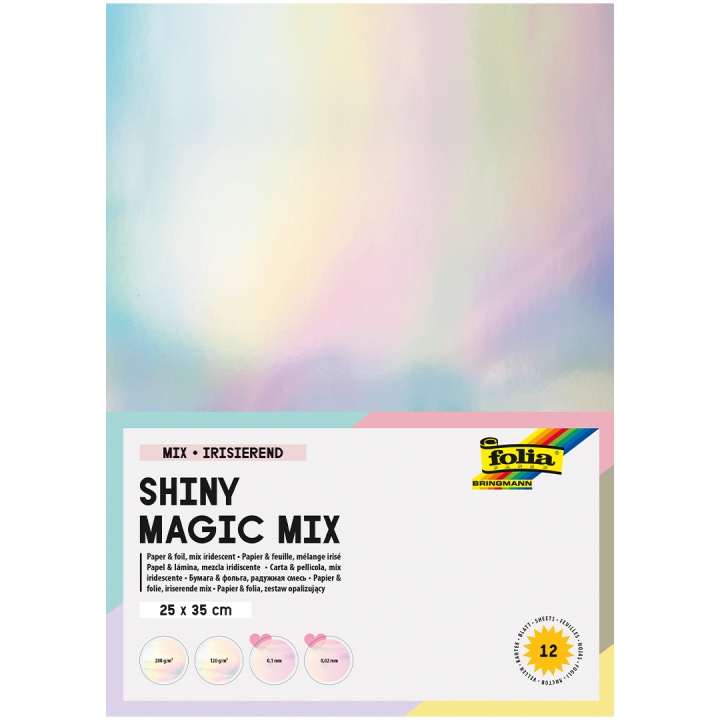 Färgskiftande papper Shiny Magic Mix 12 Ark i gruppen Kids / Barnpyssel och kreativitet / Pysselpapper och ritblock hos Pen Store (131614)