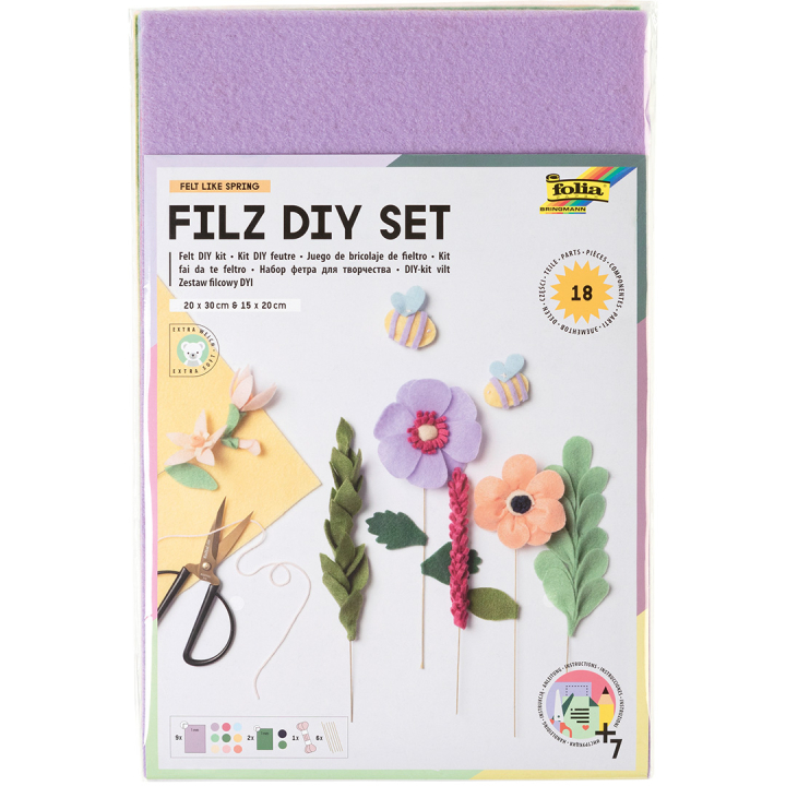 DIY-kit Hobbyfilt 18-pack i gruppen Kids / Barnpyssel och kreativitet / Pyssellådor hos Pen Store (131636)