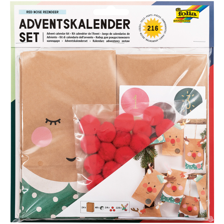 Papperspåsar till Adventskalender Natur 24-pack i gruppen Skapande & Hobby / Skapa / Pyssel och DIY hos Pen Store (131664)