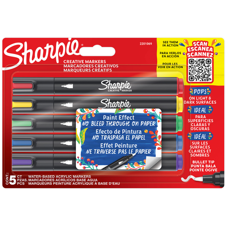 Läs mer om Sharpie Creative Marker Bullet Tip 5-pack
