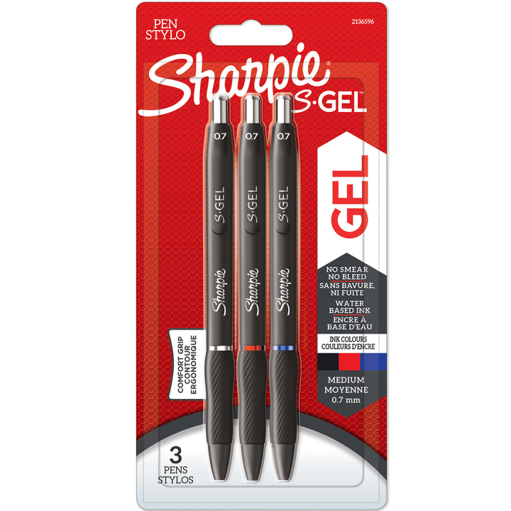 Läs mer om Sharpie S-Gel 0,7 mm 3-pack Mix