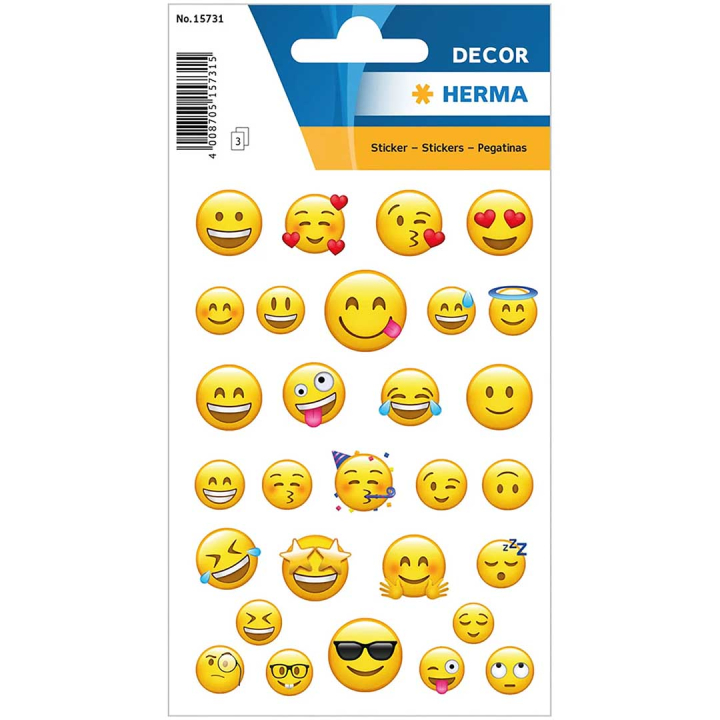 Läs mer om HERMA Stickers Emojis 3 ark