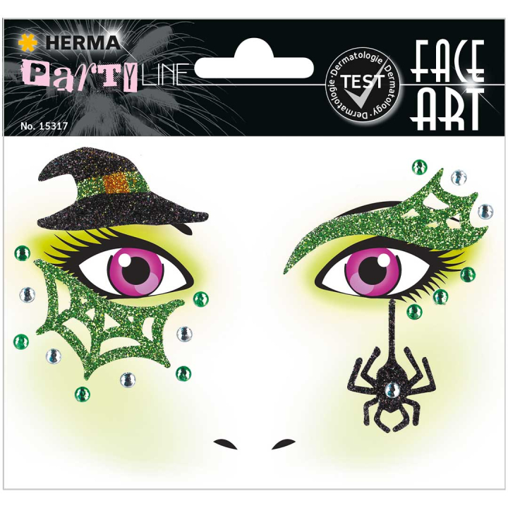 Face Art Ansiktsstickers Häxa i gruppen Kids / Barnpyssel och kreativitet / Stickers hos Pen Store (131904)