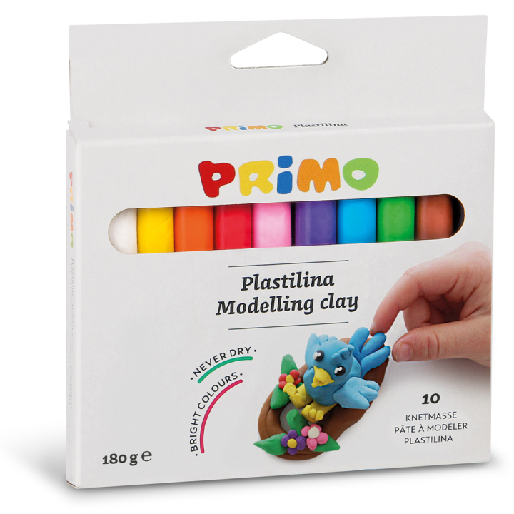 Plastelina Modellera 10-pack 18 g i gruppen Kids / Måla och skapa / Skapa med lera hos Pen Store (132156)