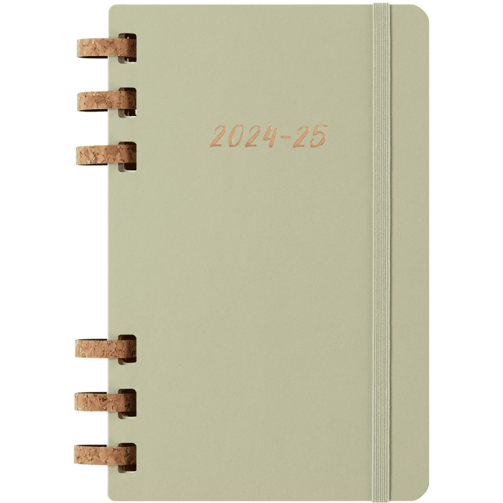 Spiral Planner 12M Hard Cover Large Kiwi Green i gruppen Papper & Block / Kalendrar och almanackor / 12-månaderskalendrar hos Pen Store (132588)