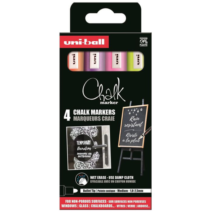 Chalk Marker PWE-5M 4-set No 2 i gruppen Pennor / Märkning och kontor / Märkpennor hos Pen Store (132736)