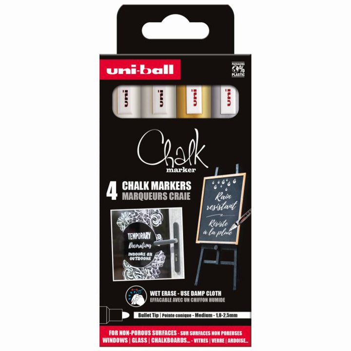 Chalk Marker PWE-5M 4-set No 3 i gruppen Pennor / Märkning och kontor / Märkpennor hos Pen Store (132737)