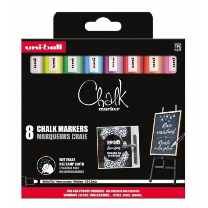 Chalk Marker PWE-5M 8-set i gruppen Pennor / Märkning och kontor / Märkpennor hos Pen Store (132738)