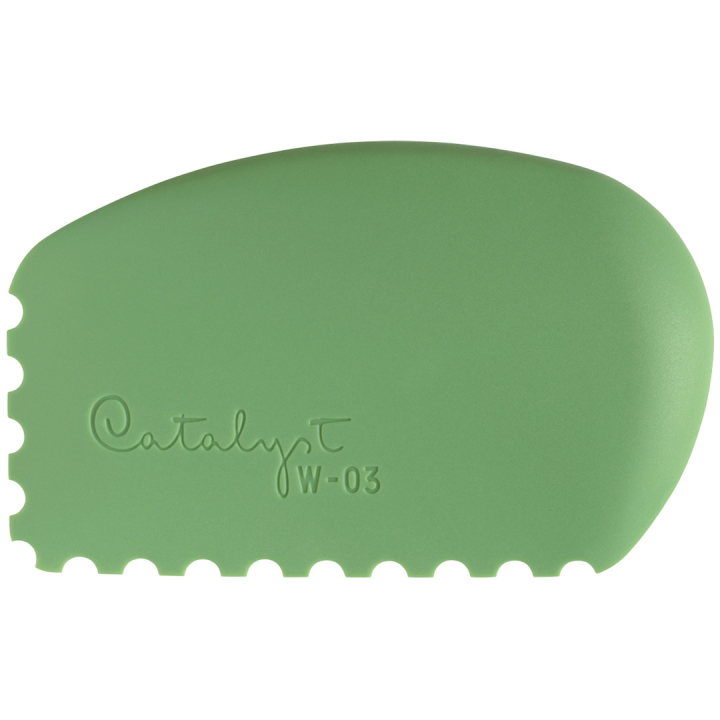 Catalyst Målarverktyg silicone wedge No 3 Green i gruppen Konstnärsmaterial / Ateljé / Målarknivar hos Pen Store (132802)