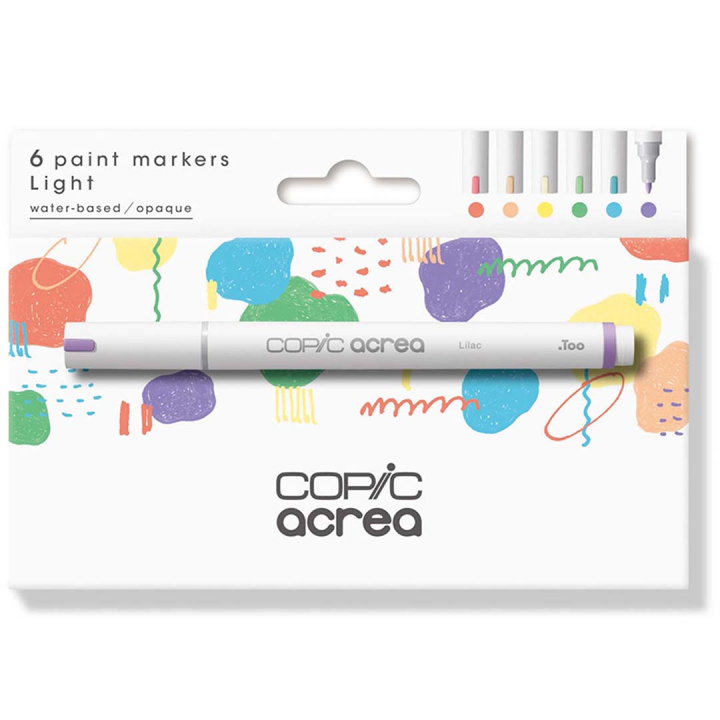 Acrea Paint Marker 6-set Light Colours i gruppen Pennor / Konstnärspennor / Illustrationsmarkers hos Pen Store (133047)