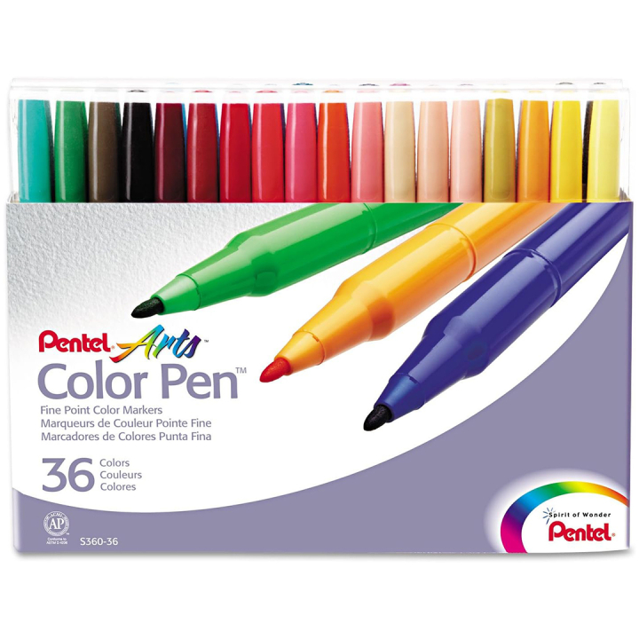 Color Pen Tuschpennor 36-set i gruppen Pennor / Konstnärspennor / Tuschpennor hos Pen Store (133078)