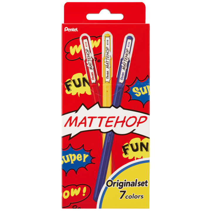 Mattehop Gelpenna Original Colours 7-pack i gruppen Pennor / Skriva / Gelpennor hos Pen Store (133079)